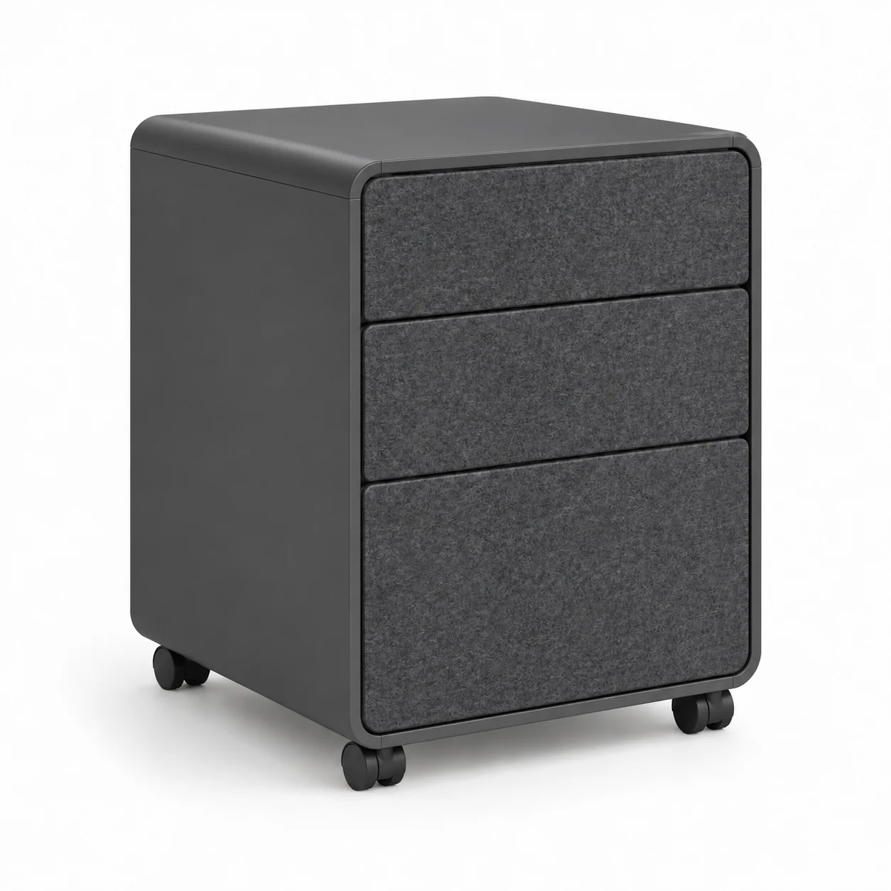 Novacrest Focus Frame Quiet Mobile Pedestal Graphite 06 White