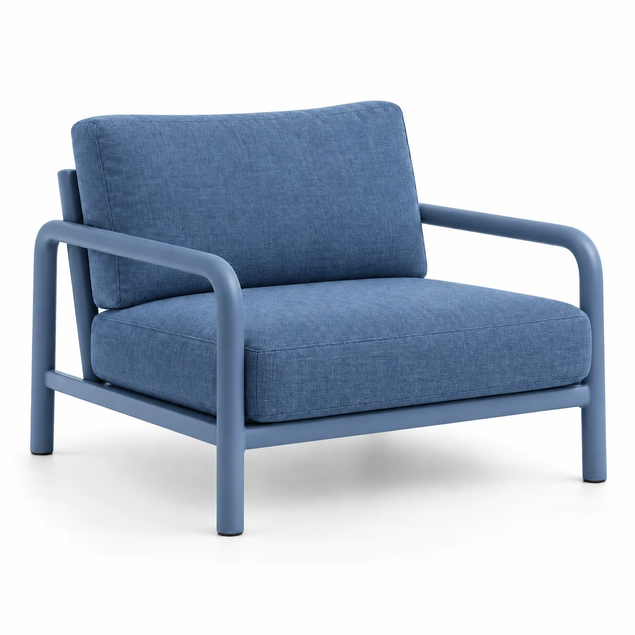 Novacrest Open Air Daily Coast Lounge Chair Coastal Blue 07 White