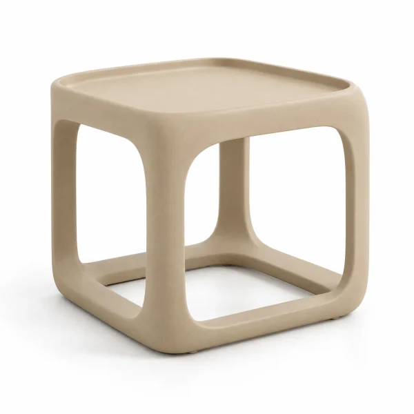 Novacrest Open Air Daily Loop Outdoor Side Table Sand 01 White