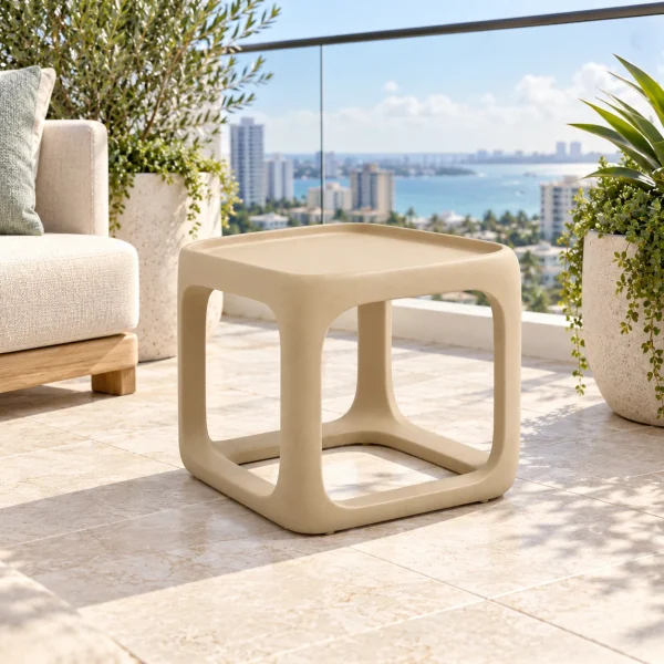 Novacrest Open Air Daily Loop Outdoor Side Table Sand 04 Room