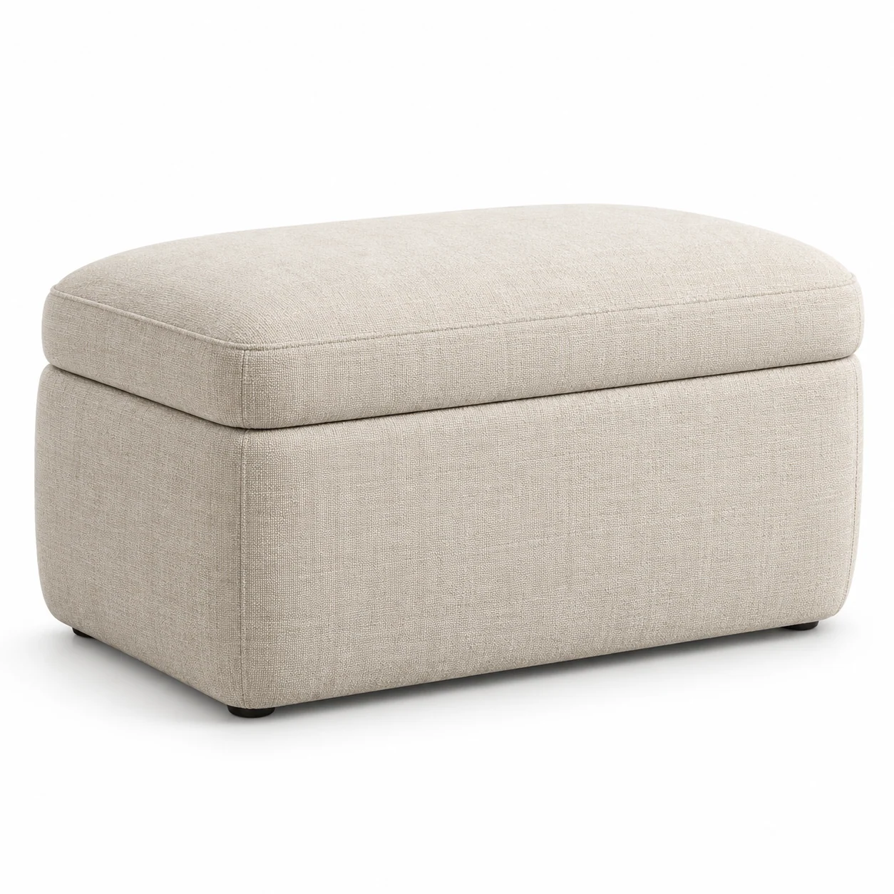 Novacrest Urban Nest Cove Storage Ottoman Oatmeal 01 White
