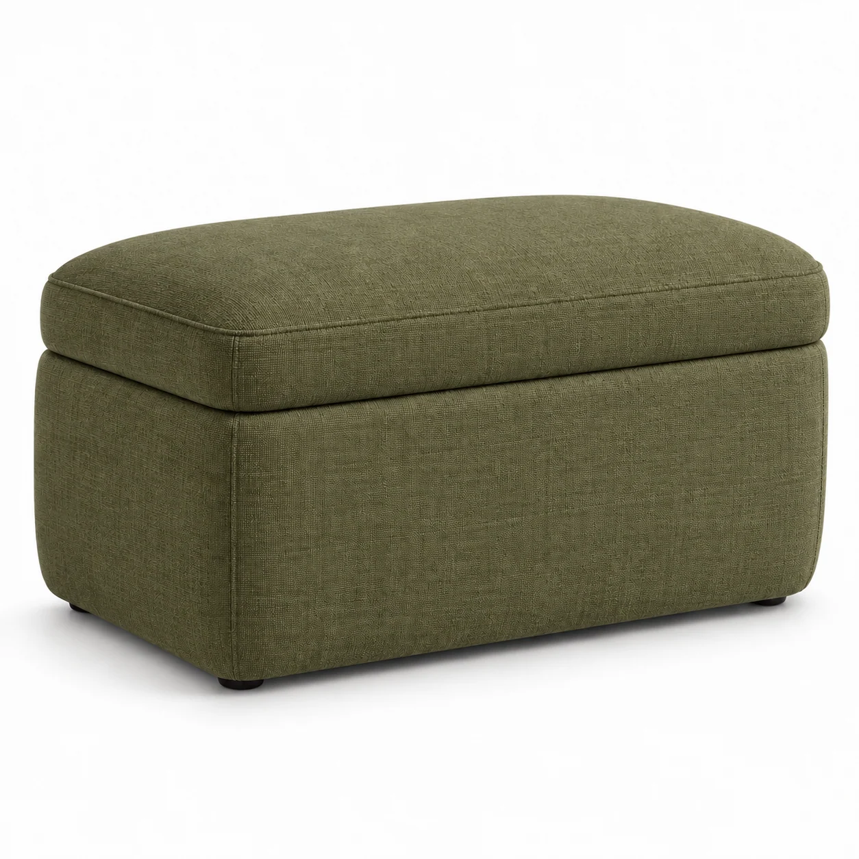 Novacrest Urban Nest Cove Storage Ottoman Olive 06 White